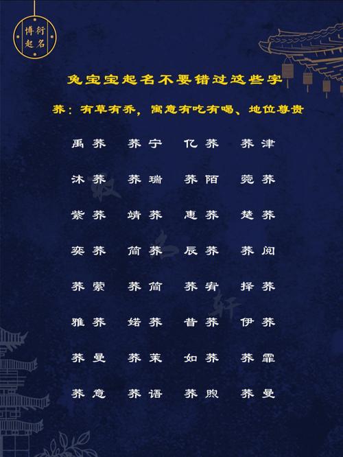 2021年1月女宝宝小名大全