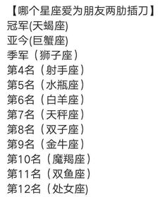 十二星座白头偕老