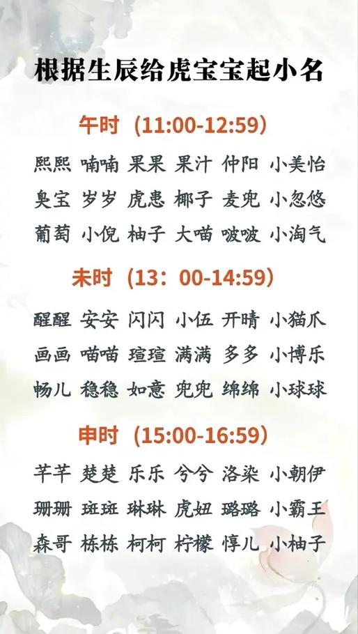 起名的一般原则和方法