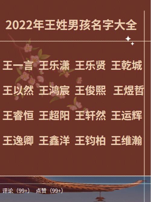 王氏宝宝名字大全