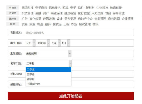 公司名称起名大全免费四个字