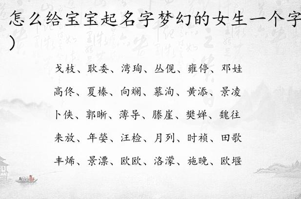 起名女宝宝名字