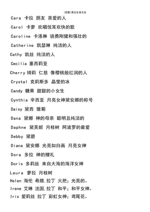 英文名起名原则
